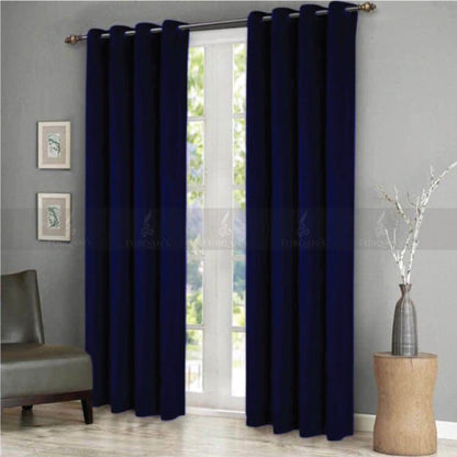 Premium Velvet Curtains (Royal Blue Color)