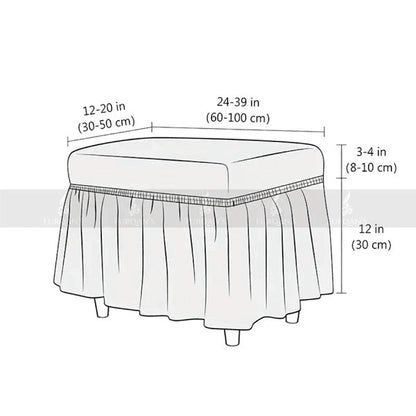 Rectangle Frill Style Bedroom Puffy Cover (Maroon Color)