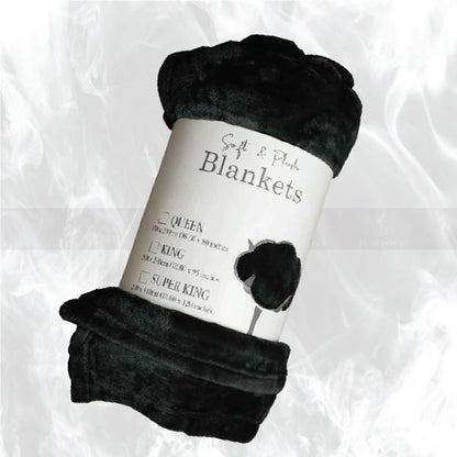Super Soft AC Fleece Blanket (Black Color)