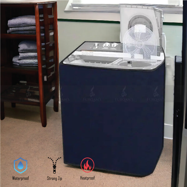 Twin Tub Waterproof Washing Machine Cover (Blue Color) – Taj Covers