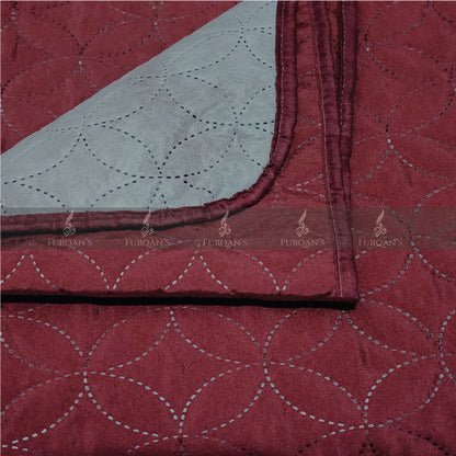 Ultrasonic Quilted Sofa Cover (Maroon Color)